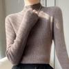 Elegant Slim Fit Ladies' Knitted Pullover Sweater - Autumn/Winter Collection