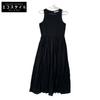 MARIHA Black Cotton Sleeveless Dress Dress Not Written blackUsed