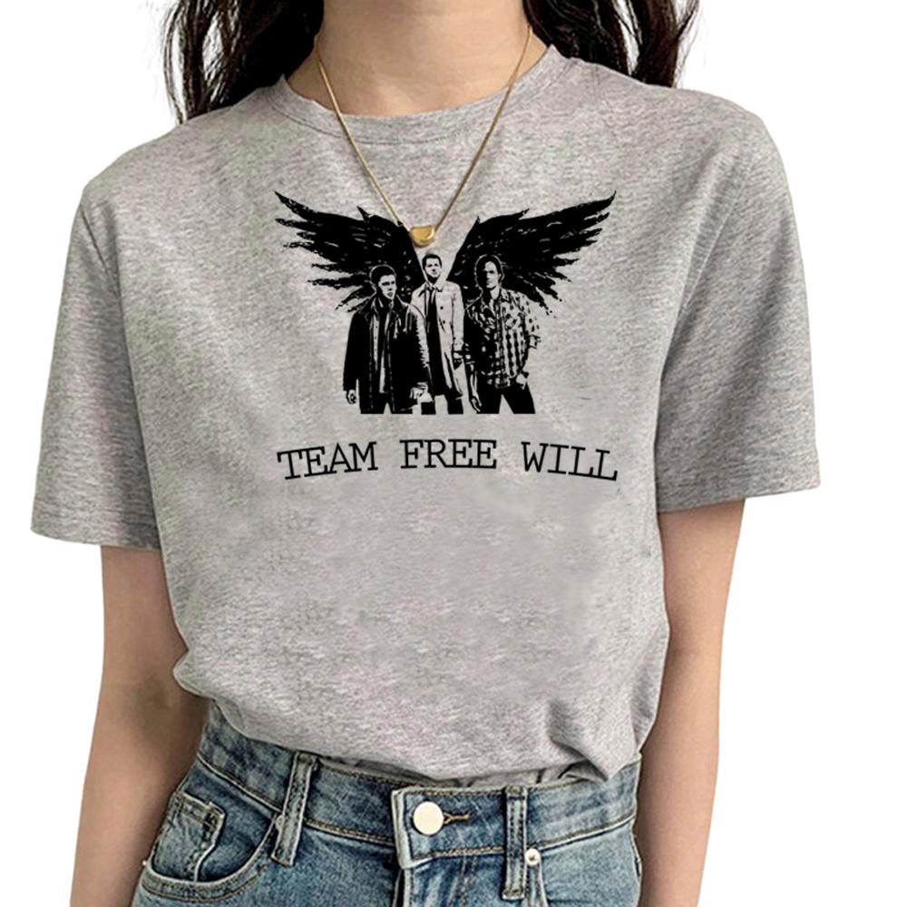 Supernatural tshirt Women streetwear graphic Unisexga tshirts girl funny clothes
