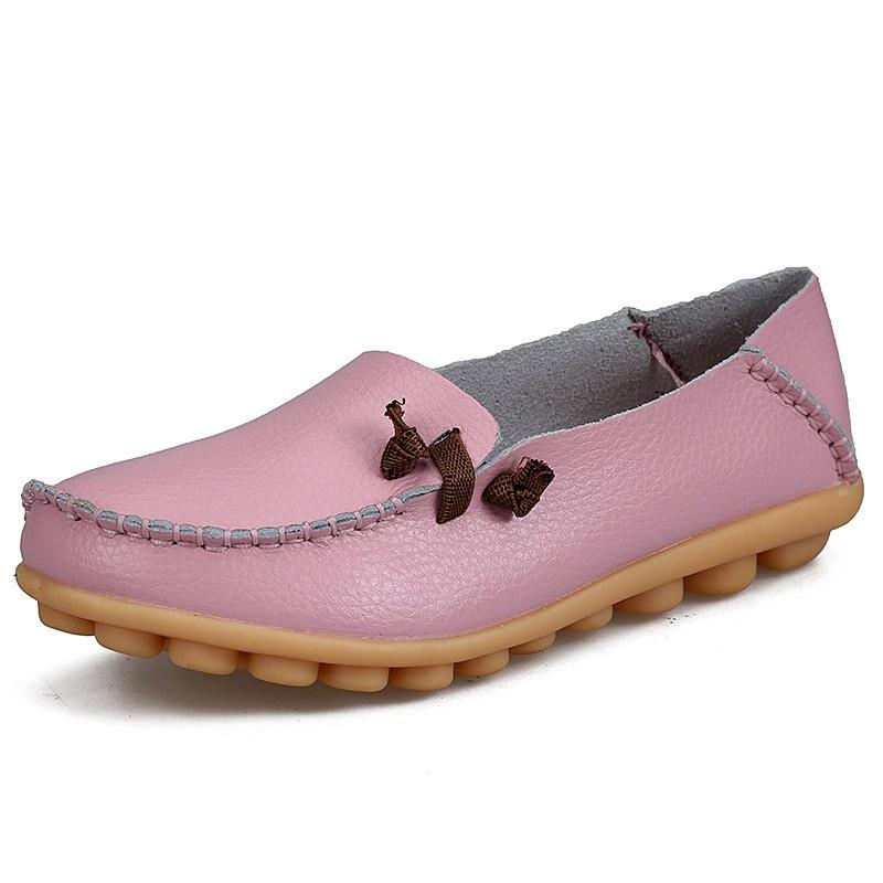 Premium Quality Women's Casual Loafers Driving Peas Moccasin Leather Flats Shoes