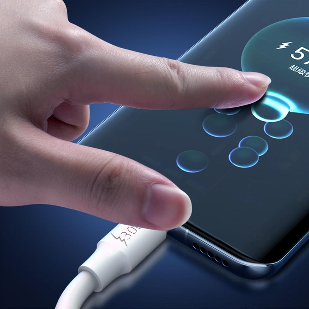 Прочный толстый кабель Type C 300 Вт, сверхбыстрая зарядка, зарядное устройство USB C для телефона, кабель передачи данных для Android, Samsung, Xiaomi, провод Type-C