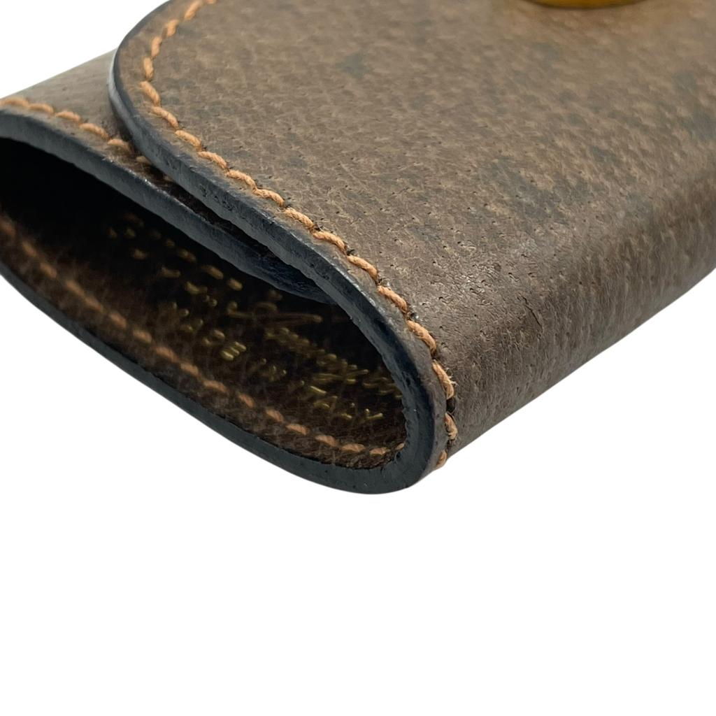 Б/у Держатель для ключей GUCCI Коричневая кожа унисекс