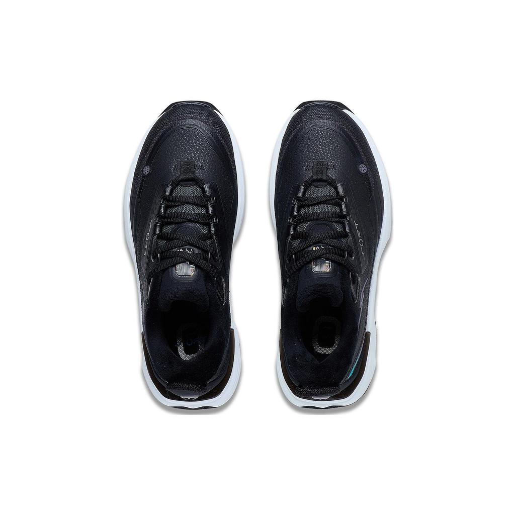 Li Ning SOFT WARM Модная ткань Амортизация Дышащие Низкие Кроссовки для бега Женские Черные AGLT124-1