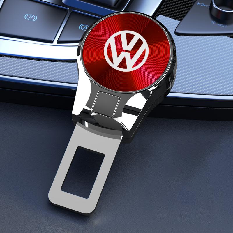 2026 Hot For Volkswagen VW Volkswagen Seat Belt Expander Zinc Alloy Plug CD Texture Full Model Universal Auto Parts