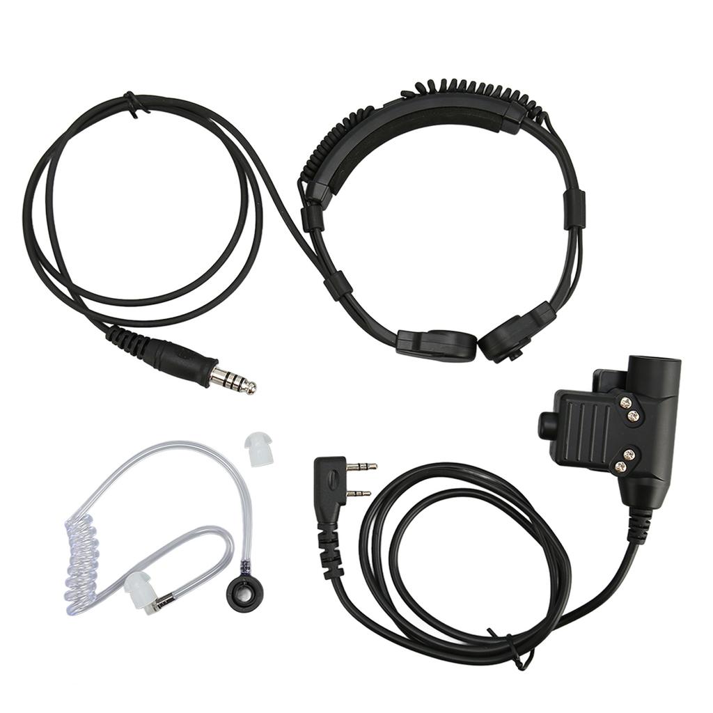 Throat Microphone Headset Telescopic 2 Way Radio Earpiece With U94 PTT For Baofeng UV 5R BF 888S BF F8HP BF F9 UV 82