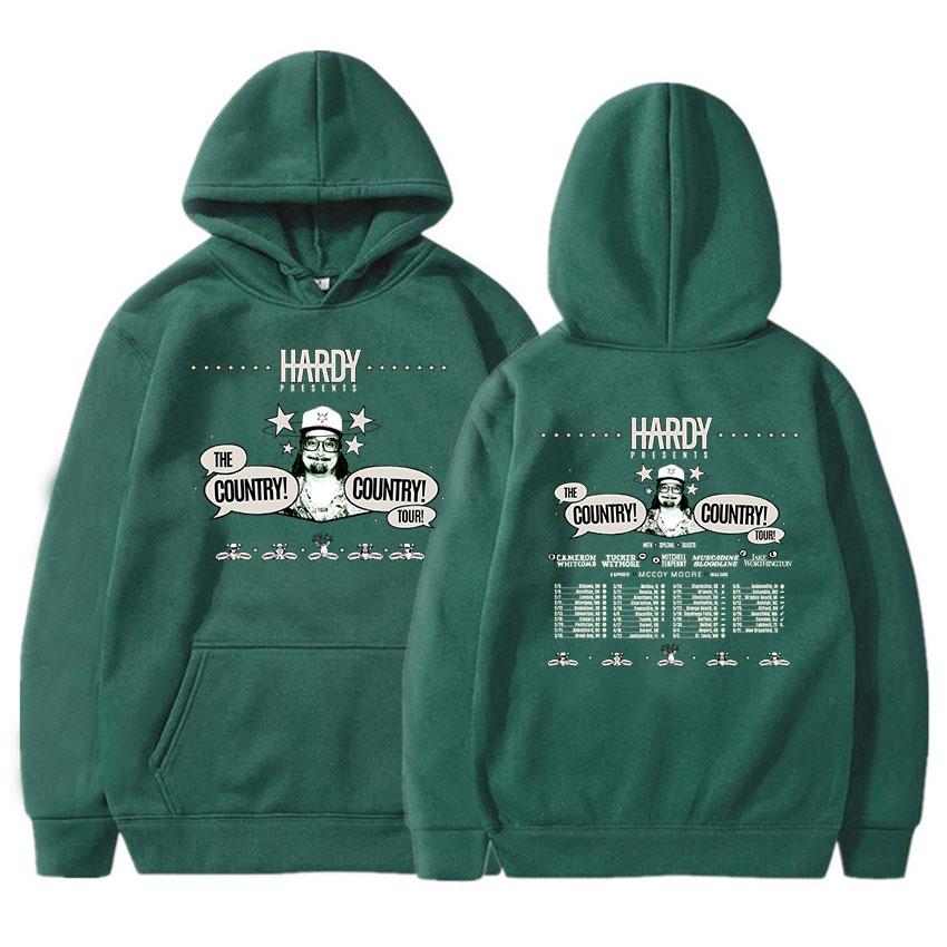HARDY THE COUNTRY! COUNTRY! TOUR! 2026 Hoodies Fashion Unisex Streetwear Hip Hop Graphic Printing Clothing Winter Sweatshirt