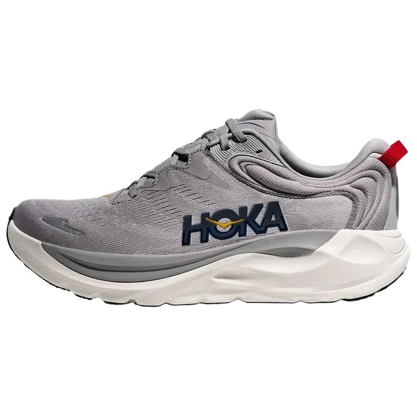 HOKA One One Gaviota 6 Износостойкие Дышащие Поддерживающие Беговые Кроссовки Мужские Серые 1171934-STLLR