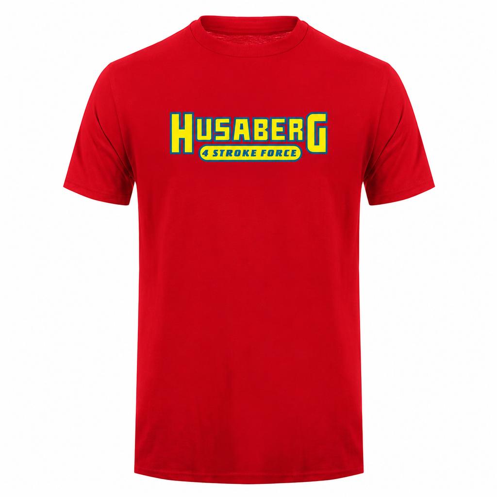 Husaberg 4 Stroke T Shirt Tee Tops Round Neck Summer ShortSleeve Fashion Tshirt Unisexs Clothing Unisexs Casual Basic Tshirt