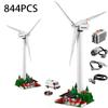 815PCS Creative Vestas Wind Turbine Building Blocks With Electric Motor Set Assemble Bricks Toy With Figures For Boy Kids Gift