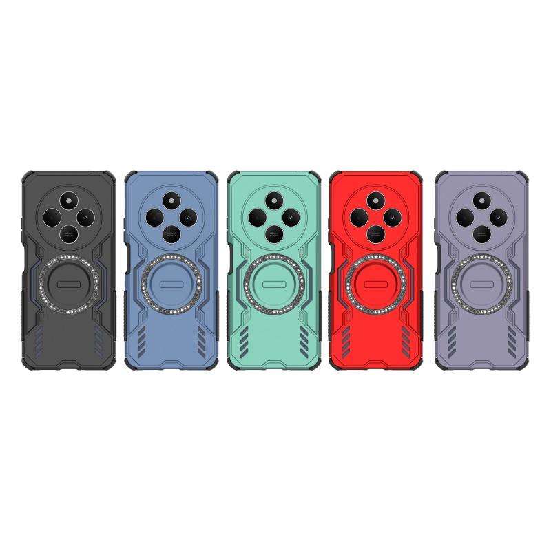 Для Redmi 14C Чехол Чехол Xiaomi Redmi 14C Capas Armor Bumper Магнитный Жесткий Противоударный Magsafe Беспроводная зарядка Fundas Redmi 14C