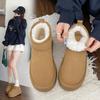 2025 Новые женские зимние ботинки, повседневные, без застежек, Botas Mujer, плюшевые, теплые, домашние, хлопковые, классические, зимние, на толстой подошве, женские ботильоны