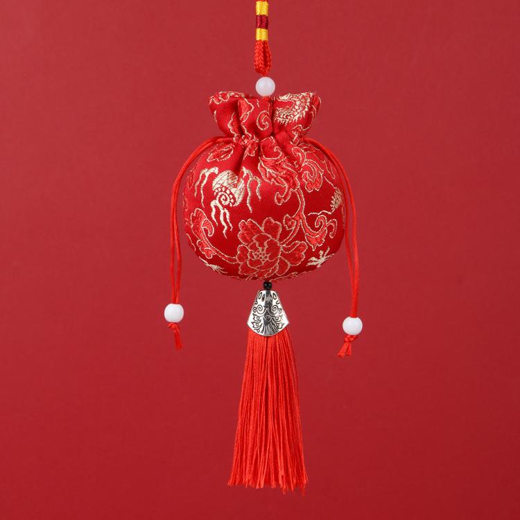 Embroidered Lavender Sachet: Dragon Boat Festival Car Pendant, Mosquito Repellent for Babies and Kids