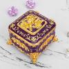 European Retro Luxury Princess Enamel Jewelry Box - Exquisite Metal Necklace Storage Box