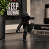 3D-печатная статуэтка скалолаза-ниндзя Забавное украшение на верх монитора Новинка Фигурка человека в капюшоне Дом