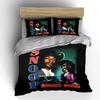 Snoop Dogg Hip-Hop Bedding Set Bedding Duvet Cover Set Duvet Cover Pillowcases  (1*Duvet Cover 2*Pillowcases, without duvet insert)