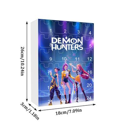 Kpop Охотники на демонов Руми Мира Зои Фигурка Саджа Мальчики Рождественский календарь обратного отсчета Модный брелок-сюрприз Акриловая подвеска Подарок
