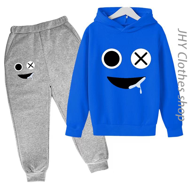 Children Set Boys Girls Kids Clothing Sweatshirt 3-12 Years Toddler Printing Spring Sports Leisure Time Hoodies