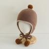 Tassel Baby Knitted Cap Winter Ear Protection Hat Korean Baby Beanie Cap  Toddler