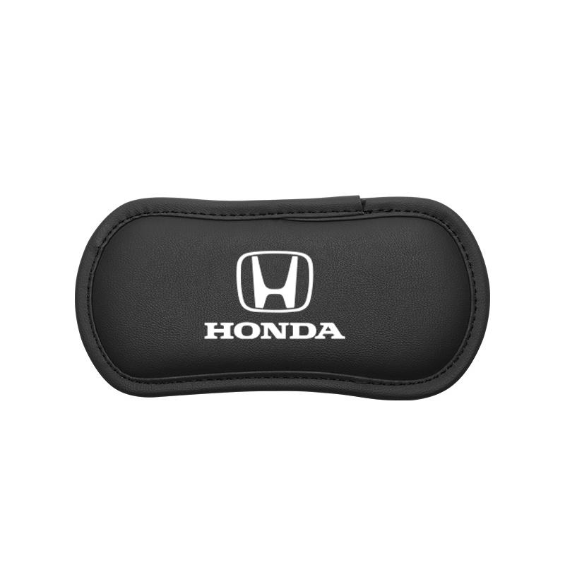 dnbn1 Leather Car Pillow Car Knee Pad Elastic Memory Foam Leg Pad For Honda Civic Fit Jazz Accord Pilot CRV Odyssey Passport City HRV