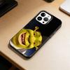 Милый чехол для телефона S-Шрек для iPhone 17,16,15,14,13,12,11 Plus,Pro Max,XS,Цветная Посеребренная Внутренняя Крышка