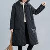 Women's Spring And Autumn Large Light And Thin Cotton Coat Loose Cotton Coat Mid Length Coat