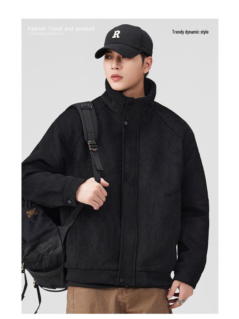 Мужская ретро-куртка Mu Yuan из кожи и меха ягненка - Зимняя коллекция