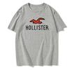 Новая футболка Hollister Эстетическая одежда Летние топы Fruit of the Loom Мужская футболка Футболка европейского размера Мужская футболка унисекс