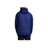 Nike Куртка мужская с капюшоном и карманом-кенгуру с логотипом, хлопковая, синяя, AO1441-478