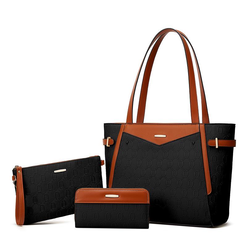 3-Piece Tote Bag Set for Women Fashion Vintage Minimalist Handbag Purse Shoulder Bag 2026 Fall