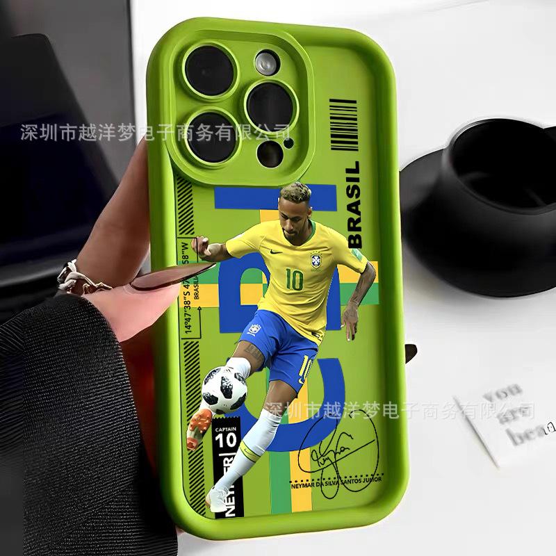 Soccer Football iPhone 17 Pro Case Compatible with 16/15/14/13/12/11 XsMax - Shockproof Protective Cover