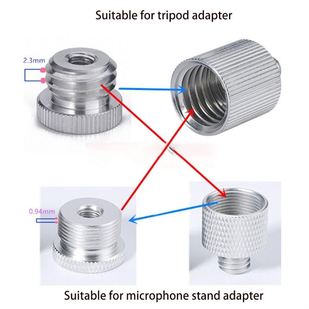 Photography Accessories 5/8-Inch Male 1/4 Turn 5/8 Screw Conversion Screw Camera Screw Tripod Screw