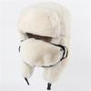 Soviet coat of arms Lei Feng hat men's and women's imitation rabbit fur outdoor hat thickened ear protectors Russian thermal hat cold-proof Northeas