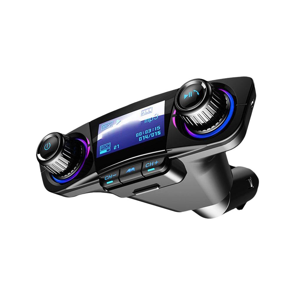 Автомобильное Bluetooth зарядное устройство FM-передатчик MP3-плеер Автомобильный беспроводной handsfree Двойное USB зарядное устройство Светодиодный экран Bluetooth 5.0 Автомобильный адаптер