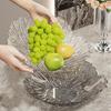 Изящная сервировочная тарелка с узором, устойчивое основание и большой размер, подходит для журнальных столиков, столешниц и обеденных комнат