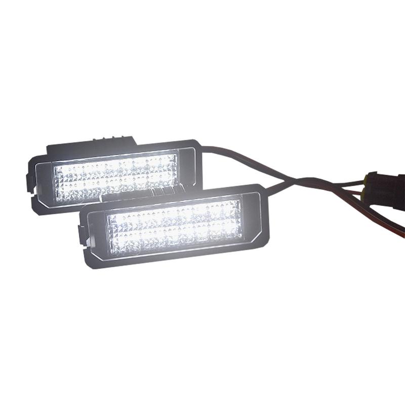 Для VW Fox- 2004-2010 Подходит для VW Saveiro 2005-2013 Задний светодиодный фонарь подсветки номерного знака в сборе