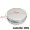 20 X Steel Round Tin Cans 3.5 Oz Screw Top Lid Storage Beard Lip Balm Empty Can