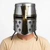 Medieval Crusader Knight Helmet  Great Helm with Brass Cross  Templar Armor Replica for Cosplay, LARP, Display  Gifting