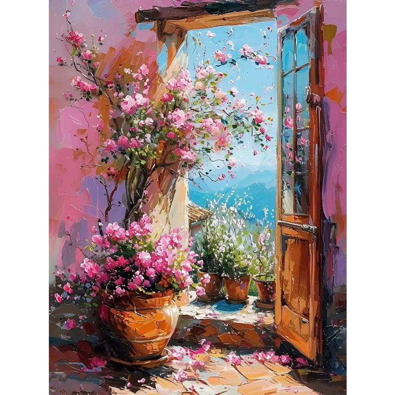 Абстрактные красочные граффити городской пейзаж холст картины современное искусство вид на море эстетические постеры принты декор гостиной