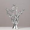 Цветное дерево в скандинавском стиле, размер 30 см Минималистичное цветное дерево в скандинавском стиле, 30 см Настольный декоративный объект Простой дизайн (Серебряный)