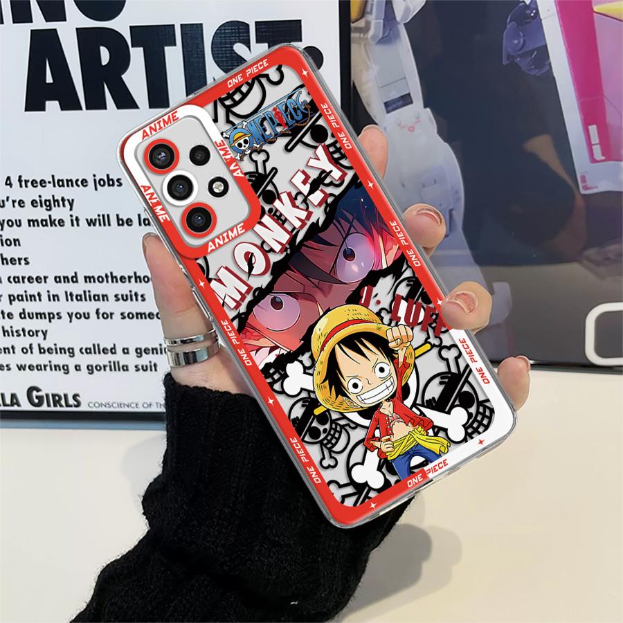 Чехол-бампер Мягкий чехол для телефона One Piece Luffy для Samsung Galaxy A12 A50 A71 A52 A51 A72 A31 A16 A17 A52s A21s A32