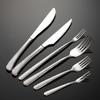 304 Stainless Steel Elegant Series Relief Crack Creative High Value Western Food Knife and Fork Spoon Dessert Ice Spoon and Fork
