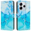 Stand Case for Xiaomi Redmi Note 14 4G (163.25mm) Marble Pattern PU Leather Wallet Phone Cover