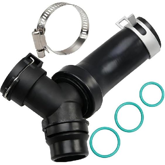 Upgraded O-Rings Seal Set Engine Radiator Hose and T-Pipe Coolant Leak Repair Seal Set Compatible with Ford F-150 F-250/350/450/550 Super Duty
