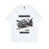 Bombardiro Crocodilo Funny Crocodile Plane Bomber Meme Graphic T-shirts Men Hilarious Humor Brain Rot Tops 100% Cotton T Shirts
