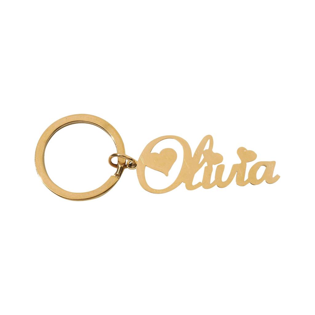 Personalized Stainless Steel Name Keychain (within 8 Characters)