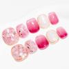 Sun&Beam Nails Накладные ногти ручной работы, средней длины, миндалевидной формы, популярный 3D-дизайн, стильные и милые, 10 штук (#38-Ракушечно-пурпурный, Средний)
