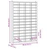 Wooden Collector Display Cabinet with 56 Compartments 40 x 4.5 x 60 cm
