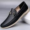 Fashion High Quality Brand Men's Genuine Leather Casual Shoes Soft Soled Comfortable Loafers Versatile Classic Men's Business Work Shoes
