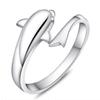 Модное женское серебряное кольцо Романтическое кольцо с изображением дельфина Любители Открытое кольцо Модное кольцо