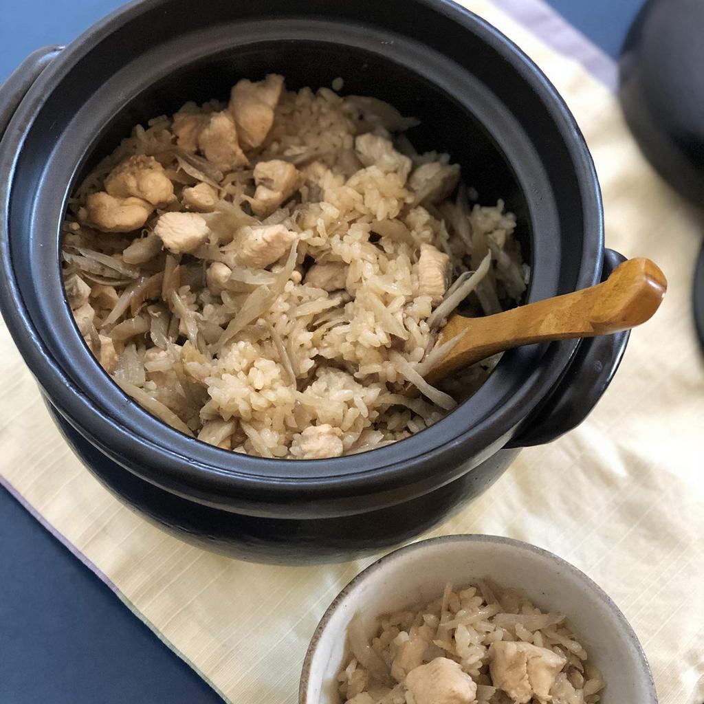 Saji Pottery Rice Black Banko Exquisite Rice Pot Inner 3 Pot, 19.5cm, Ware, (with Lid), Cups, 30-1